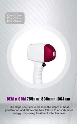 เครื่องกำจัดขนด้วยเลเซอร์ไดโอด 808nm/808+755+1064nm พร้อมบริการติดตั้งภาคสนาม